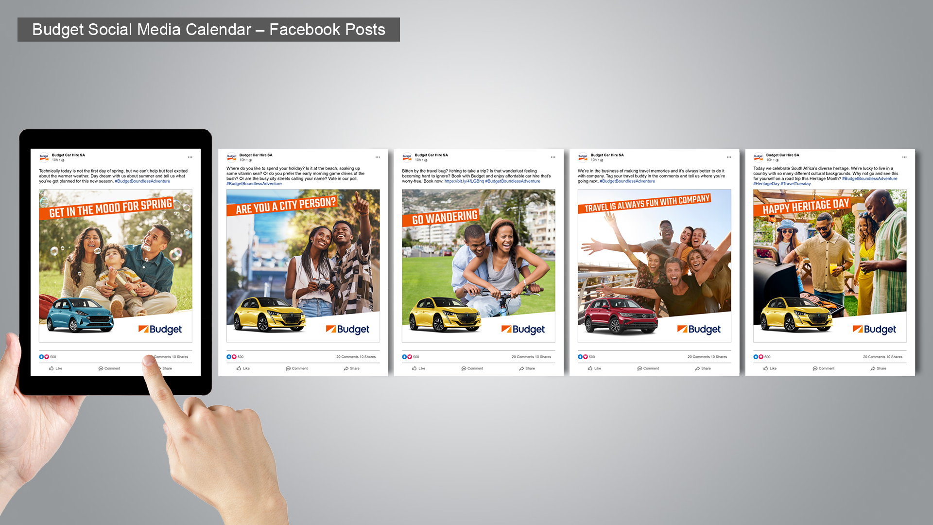 Budget Social Media Calendar, Direct Marketing