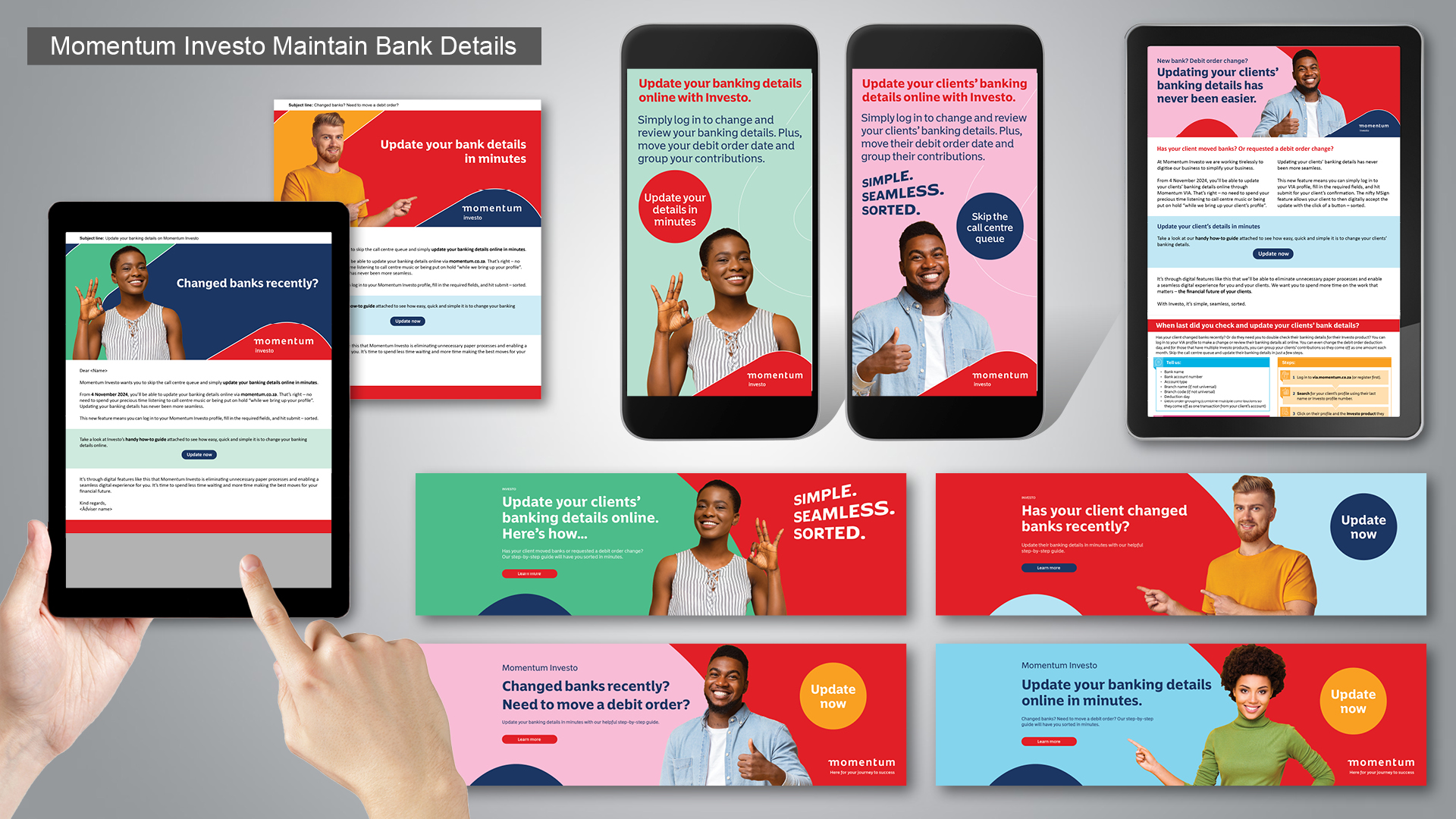 Momentum - Investo Maintain Bank Details, Direct Marketing