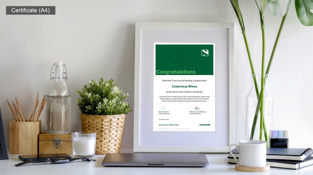 Nedbank - Certificate (A4) - Internal Marketing Communications